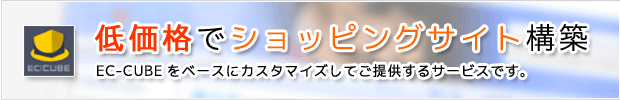 低価格でショッピングサイト構築